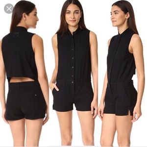 Rag and Bone Dumont Cutout Back Cotton Romper